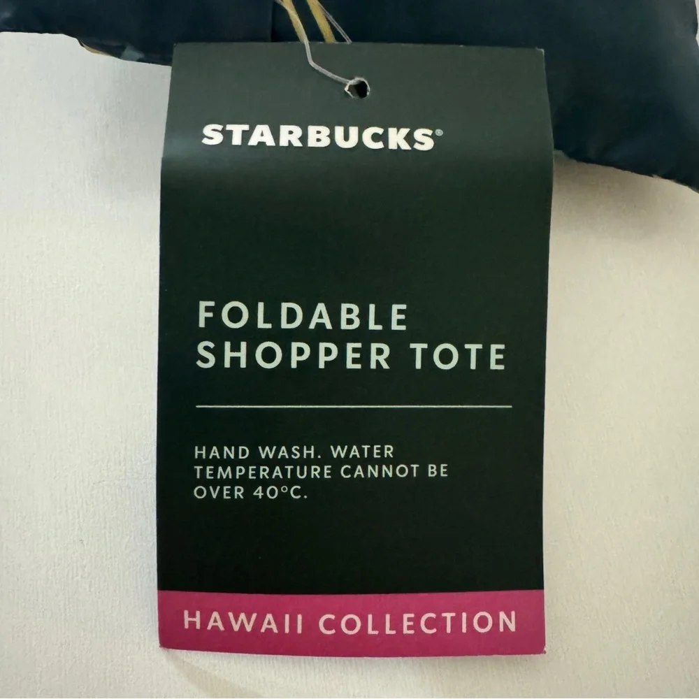 Starbucks Hawaii Collection Foldable Shopper Tote